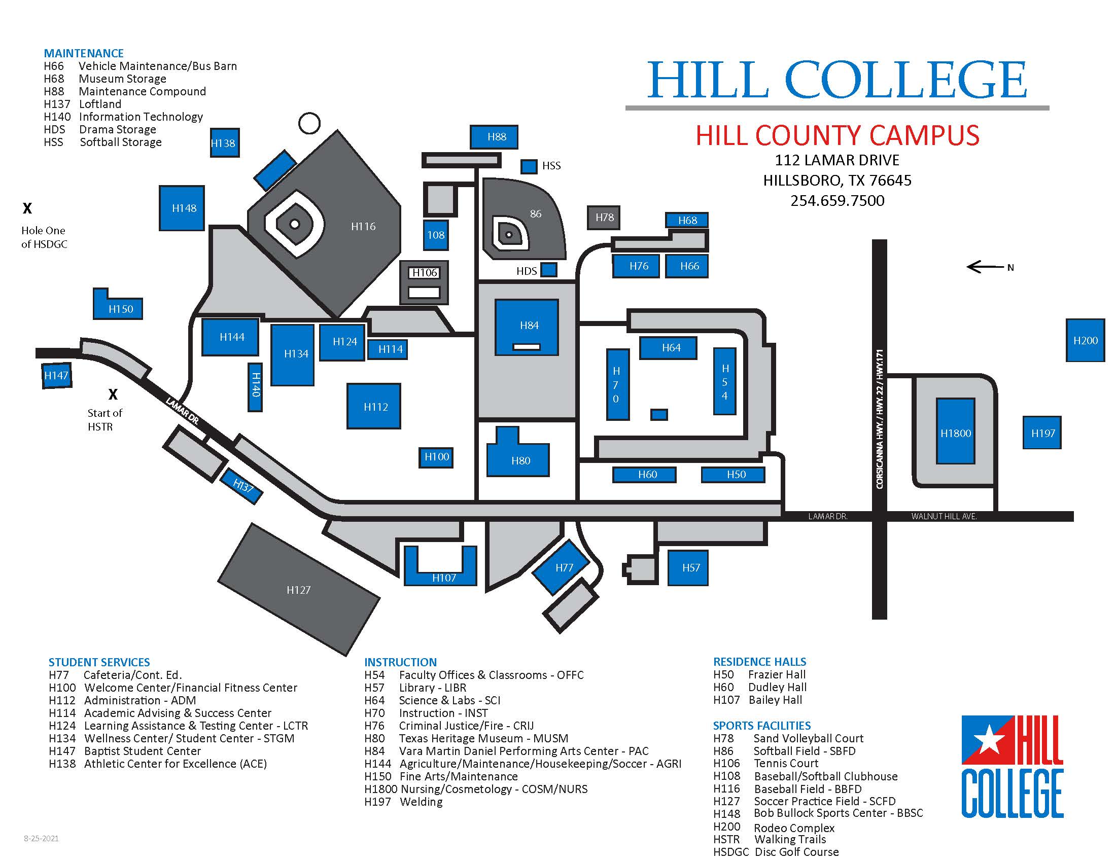 Hillsboro Campus Map